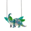 Erstwilder Dinosauria I'll Be Brach Necklace - Green Blue