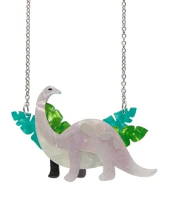 Erstwilder Dinosauria I'll Be Brach Necklace - Pink