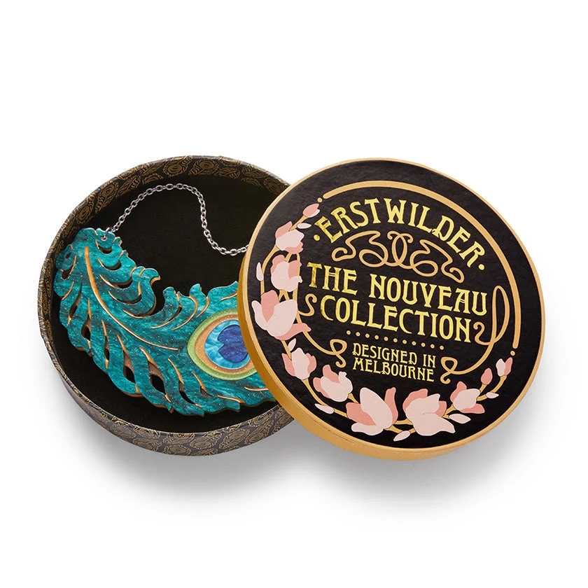 Erstwilder Art Nouveau Royal Eye Necklace 4 Erstwilder Art Nouveau Royal Eye Necklace