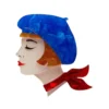 Erstwilder Paris Holiday Tres Chic Blue Brooch