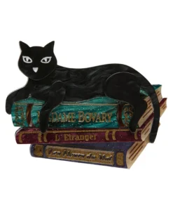 Erstwilder Paris Holiday Cultured Cat Brooch