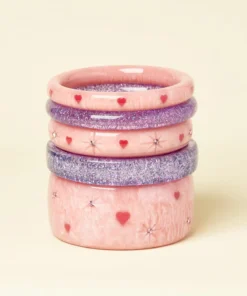 Splendette Valentine's Sweet Cheeks Heart Bangle Narrow 7 Splendette Valentine's Sweet Cheeks Heart Bangle Narrow