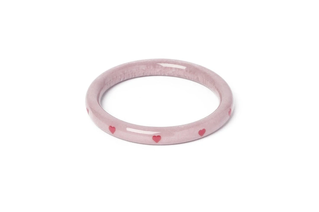 Splendette Valentine's Poppet Heart Bangle Narrow 3 Splendette Valentine's Poppet Heart Bangle Narrow