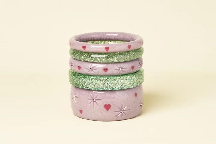 Splendette Valentine's Poppet Starburst Bangle Extra Wide - Duchess 5 Splendette Valentine's Poppet Starburst Bangle Extra Wide - Duchess