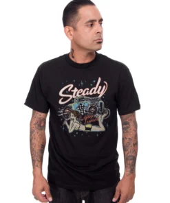 Steady Clothing Steady Final Lap Mens Tee Black