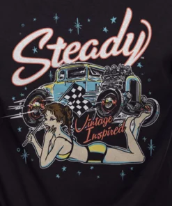 Steady Clothing Steady Final Lap Mens Tee Black