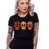 Steady Clothing Steady Sugar Skulls Ladies T-Shirt 2 Steady Clothing Steady Sugar Skulls Ladies T-Shirt