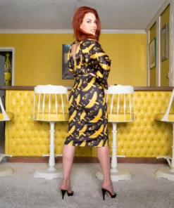 Rebel Love Clothing Rebel Love Kiss Of Kyoto Dress - Golden Raven