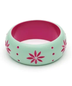 Splendette Wide Parrot Carved Bangle