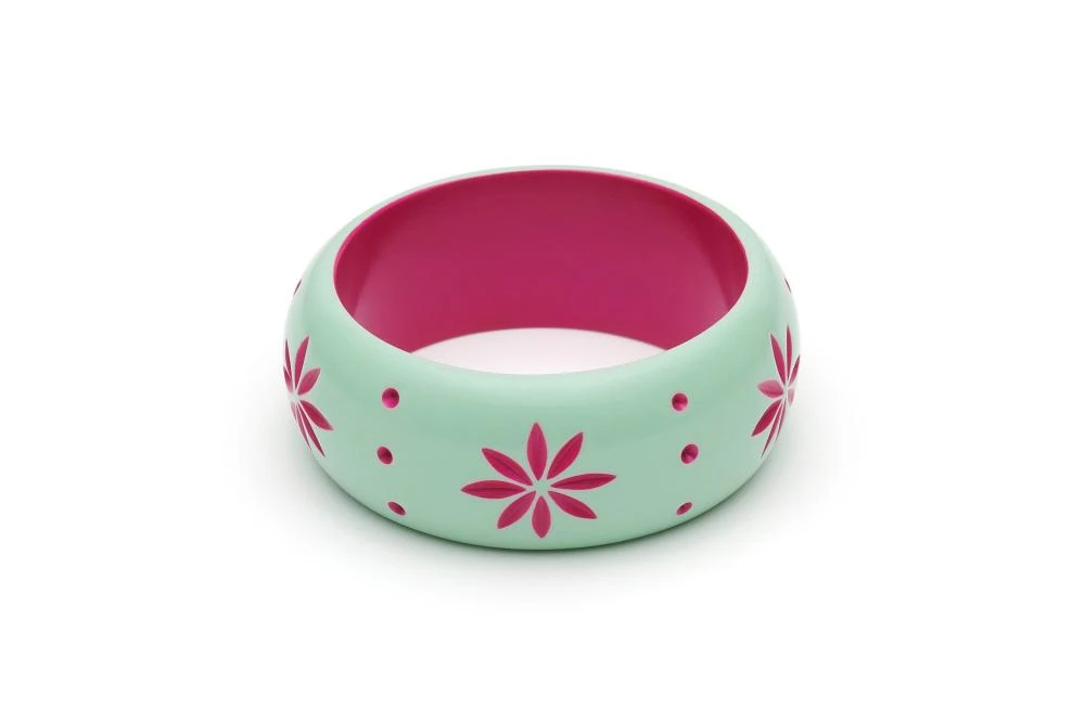 Splendette Wide Parrot Carved Bangle 3 Splendette Wide Parrot Carved Bangle