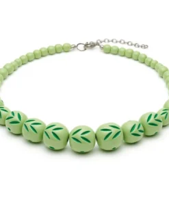 Splendette Spring Carved Bead Necklace