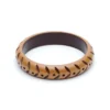 Splendette Midi Almond Carved Bangle 2 Splendette Midi Almond Carved Bangle