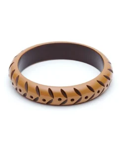 Splendette Midi Almond Carved Bangle