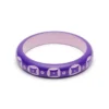 Splendette Midi Violet Carved Bangle