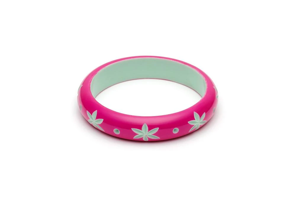 Splendette Midi Flamingo Carved Bangle 3 Splendette Midi Flamingo Carved Bangle