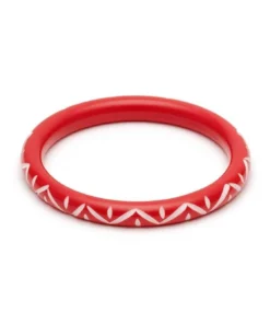 Splendette Narrow Lover Carved Bangle
