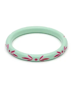 Splendette Narrow Parrot Carved Bangle