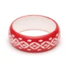Splendette Wide Lover Carved Bangle - Duchess