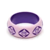 Splendette Wide Clematis Carved Bangle
