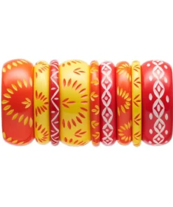 Splendette Midi Sunset Carved Bangle