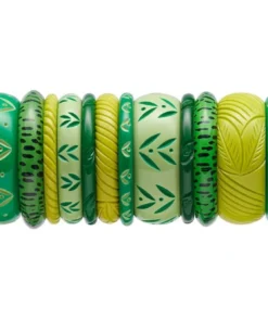 Splendette Wide Spring Carved Bangle