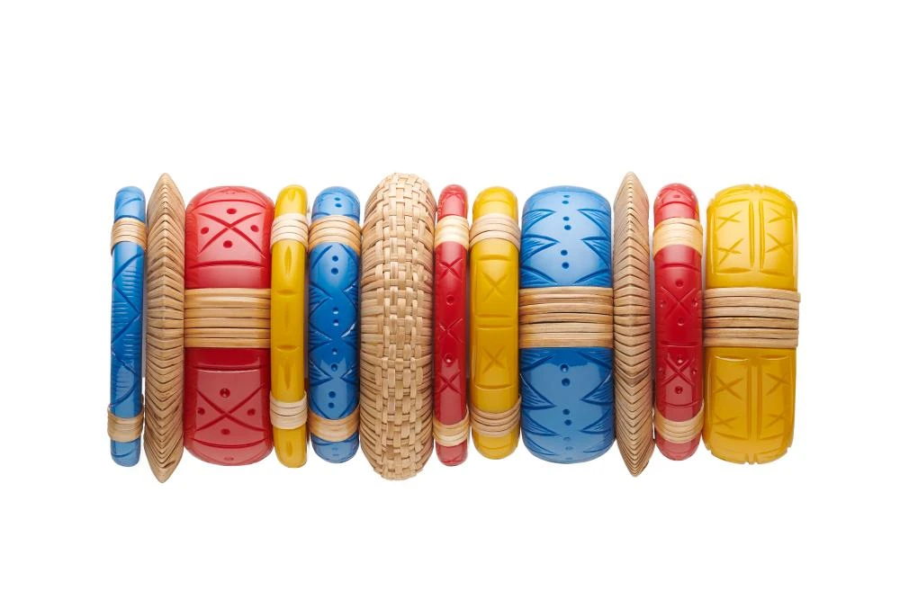 Splendette Pacific Cane Light Cane Bangle - Wide 4 Splendette Pacific Cane Light Cane Bangle - Wide