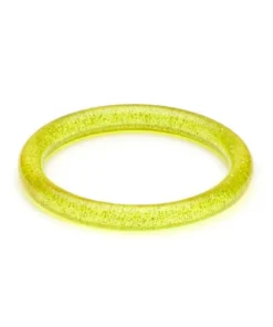 Splendette Narrow Chartreuse Glitter Bangle