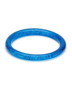 Splendette Narrow Blue Glitter Bangle