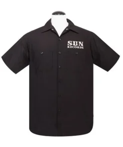 Steady Clothing Men's Sun Records Rockabilly Music Workshirt