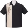 Steady Clothing Steady Mai Tai Mirage Bowling Shirt - Black 1 Steady Clothing Steady Mai Tai Mirage Bowling Shirt - Black