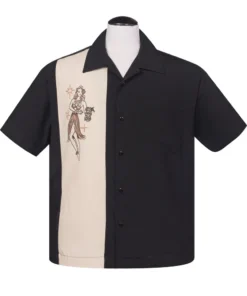 Steady Clothing Steady Mai Tai Mirage Bowling Shirt - Black