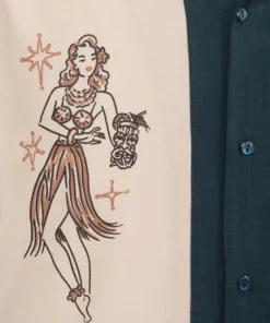 Steady Clothing Steady Mai Tai Mirage Bowling Shirt - Teal