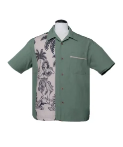 Steady Clothing Steady Leilani Bowling Shirt - Green