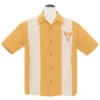 Steady Clothing Steady Tropical Itch Bowling Shirt - Mustard 1 Steady Clothing Steady Tropical Itch Bowling Shirt - Mustard