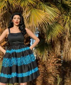 Dresses Boulevard Nights Flora Border Print Dress