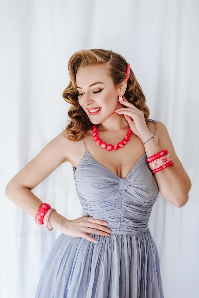 Splendette Narrow Carved Bangle - Ripple 5 Splendette Narrow Carved Bangle - Ripple