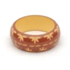 Splendette Wide Carved Bangle - Café 2 Splendette Wide Carved Bangle - Café