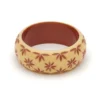 Splendette Wide Carved Bangle - Lait
