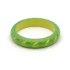 Splendette Midi Carved Bangle - Lime