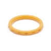 Splendette Narrow Carved Bangle - Honeysuckle 1 Splendette Narrow Carved Bangle - Honeysuckle