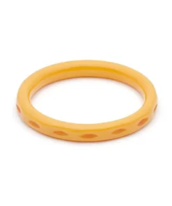 Splendette Narrow Carved Bangle - Honeysuckle