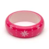 Splendette Wide Carved Bangle Duchess - Raspberry