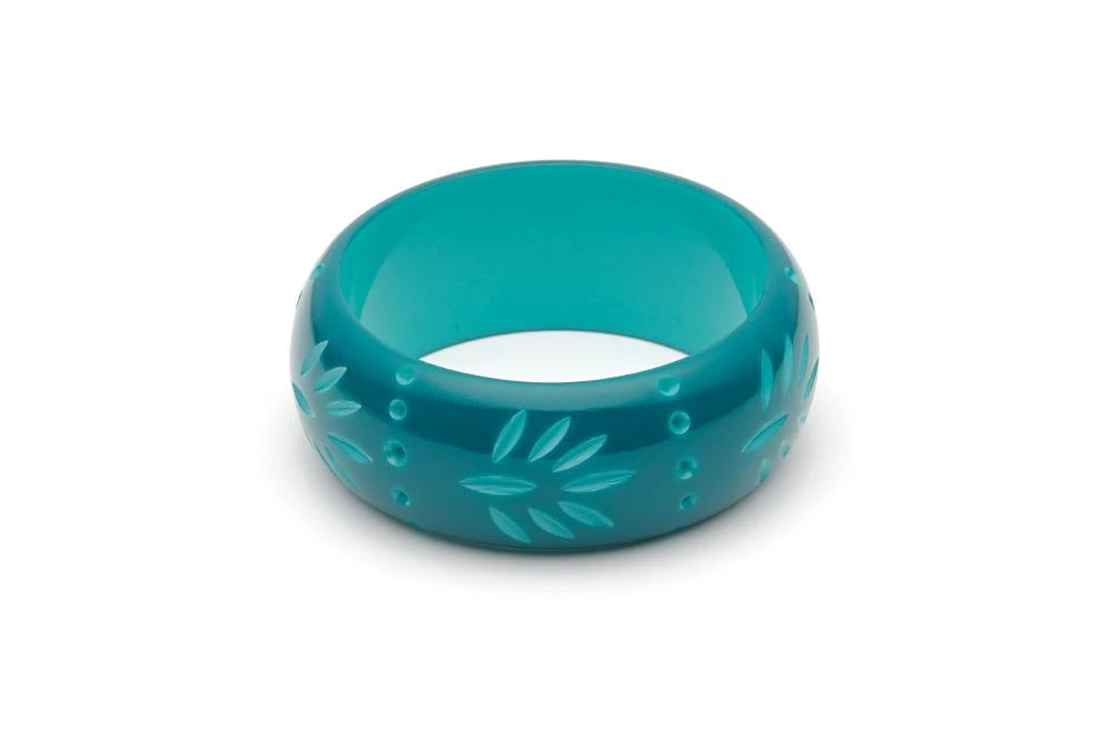 Splendette Wide Carved Bangle - Dragonfly 3 Splendette Wide Carved Bangle - Dragonfly