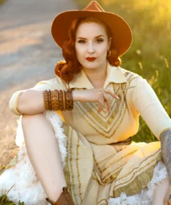 Splendette Wide Almond Carved Bangle - Duchess