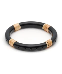 Splendette Panther Cane Light Cane Bangle - Narrow