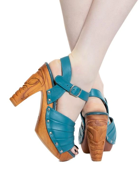 Lucky Lou Rockin' Tiki Shoes - Peacock 3 Lucky Lou Rockin' Tiki Shoes - Peacock