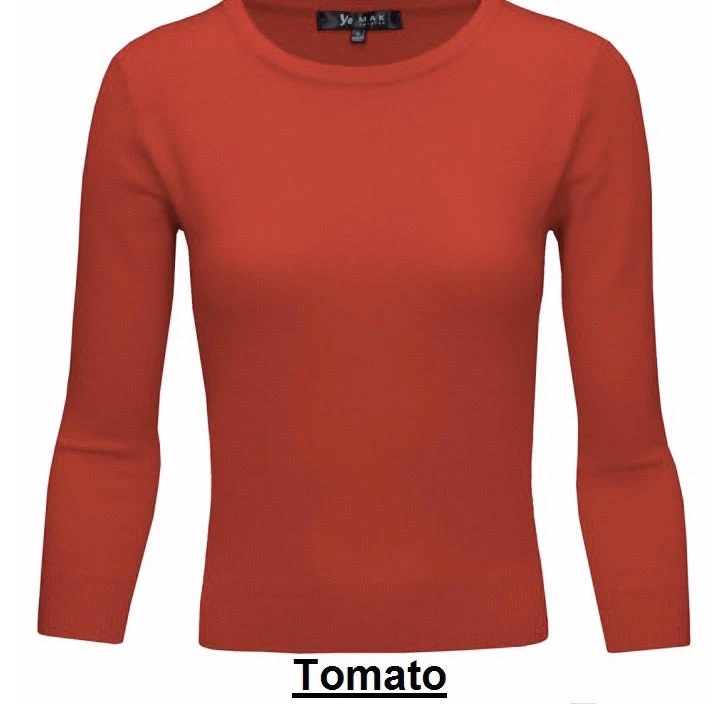 MAK 3/4 Sleeve Crewneck Sweater - Various Colours 5 MAK 3/4 Sleeve Crewneck Sweater - Various Colours