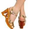 Lucky Lou Pagoda Wedge - Gold Lucky Lou Shoes 2 Lucky Lou Pagoda Wedge - Gold Lucky Lou Shoes