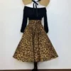 The Oblong Box Shop Leopard Print Circle Skirt 1 The Oblong Box Shop Leopard Print Circle Skirt