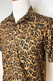 The Oblong Box Shop Leopard Print Button Down Shirt